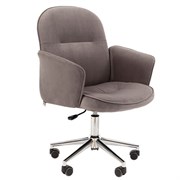 Кресло офисное Chairman CH 130, велюр, темно-серое, 7142119