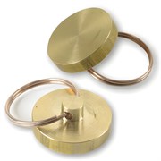 Печать металлическая к опечатывающим устройствам (600411, 601926, 601925), диаметр 25 мм, латунь, 600412