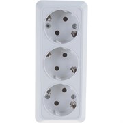 Трехместная розетка UNIVERSAL Олимп