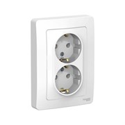 Двойная розетка Systeme Electric BLANCA
