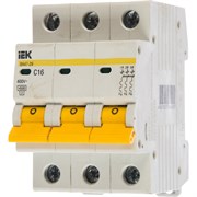 Автомат IEK ВА47-29 3п, C, 16А, 4.5кА