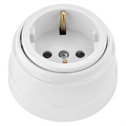 Одноместная розетка BYLECTRICA РЕТРО