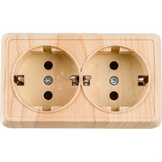 Двухместная розетка Generica РС22-3-ОС, ОКТАВА