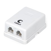 Двойная внешняя телефонная розетка Cabeus WS-6P4C-TEL-2