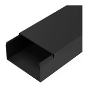 Кабель-канал Промрукав черный 2-й замок в п/э 80x40 2м