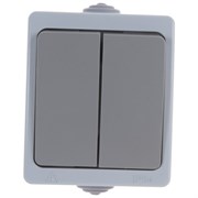 Двухклавишный выключатель UNIVERSAL Аллегро