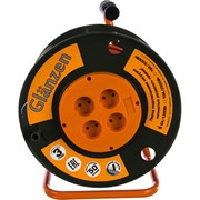 Силовой удлинитель на катушке GLANZEN EB-50-001