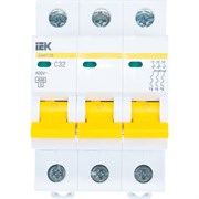 Автомат IEK ВА47-29 3п, 32А, C, 4.5 кА, 400 В