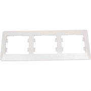 Горизонтальная трехместная рамка Systeme Electric Glossa