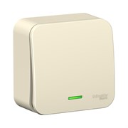 Одноклавишный переключатель Systeme Electric BLANCA