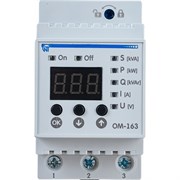 Однофазный ограничитель мощности Новатек-Электро ОМ-163