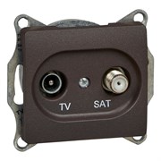 Оконечная телевизионная розетка Systeme Electric Glossa