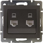 Двойная компьютерная розетка Lezard RAIN