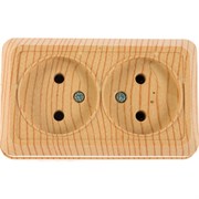 Двухместная розетка UNIVERSAL Олимп