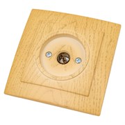Проходная розетка Nilson Touran wood