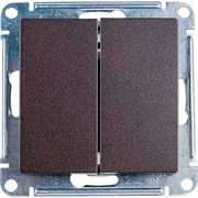 Двухклавишный переключатель Systeme Electric Мокко сх.6, 10АХ