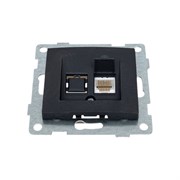 Одинарный механизм компьютерной розетки GUSI ELECTRIC Bravo