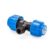 Компрессионный тройник для ПЭ труб Lammin Lm34013755075