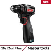 Аккумуляторная дрель шуруповерт Deli DE-DZ16-1D2