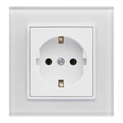 Одинарная розетка Metronex Exclusive White