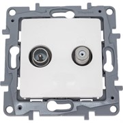 Двухкабельная розетка Legrand tv-sat etika