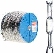 Сварная длиннозвенная оцинкованная цепь STARFIX SMP-42314-80