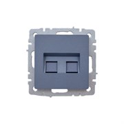 Двойная розетка IEK Brite рк/т12-брм