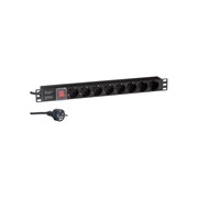Блок розеток ExeGate ServerPro PDU-19H802 Al-8S-EU1.8CU-SW
