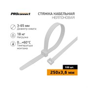 Кабельная нейлоновая хомут-стяжка PROconnect 57-0250