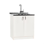 Тумба SANTREK 80*60 цвет белый (2 дверцы) (ЛДСП)