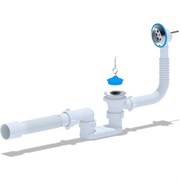 Плоский слив-перелив для ванны АНИ пласт Е055