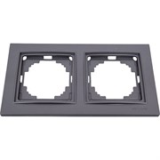 Двухместная рамка Nilson THOR Metallic