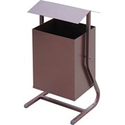 Квадратная металлическая урна Комплект-Агро KA5856