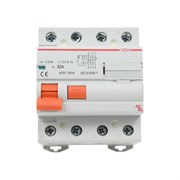 Устройство защитного отключения Akel УЗО-VDH-4P-32A-30mA-ТипAC/HOME