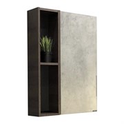 Зеркало-шкаф Comforty Франкфурт-60 дуб шоколадно-коричневый