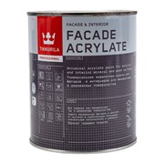 Акрилатная универсальная эмаль для фасадов и интерьеров TIKKURILA FACADE ACRYLATE