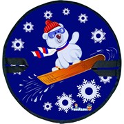 Круглая ледянка Fani&Sani медведь на доске