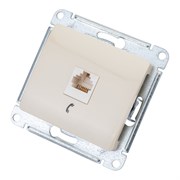 Одноместный механизм телефонной розетки Systeme Electric GLOSSA