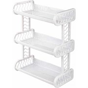 Навесная трехъярусная полка Полимербыт 63210639