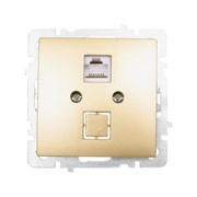 Механизм розетки Nilson Touran/Alegra metallic