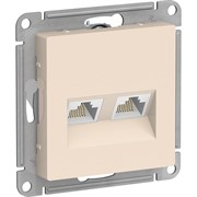 Двухместный механизм компьютерной розетки Systeme Electric AtlasDesign