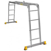 Алюминиевая двухсекционная шарнирная лестница Алюмет Серия Т4