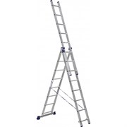 Универсальная алюминиевая трехсекционная лестница Алюмет Серия H3