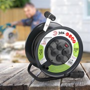 Силовой удлинитель ЭРА RMx-4es-3x2.5-20m-IP44-KG