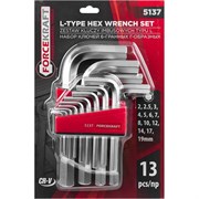 Набор Г-образных шестигранных ключей ForceKraft FK-5137(29603)