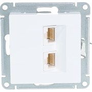 Двойная компьютерная розетка Systeme Electric ATLASDESIGN