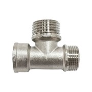 Латунный никелированный тройник STI 3507