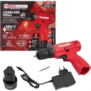 Аккумуляторная дрель шуруповерт ForceKraft FK-CDA12V Li-ion