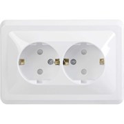 Двухместная розетка Generica ВЕГА РСш12-3-ВБ