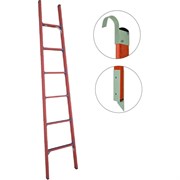 Стеклопластиковая приставная диэлектрическая лестница Антиток ЛСПД-2.5 Евро МгК